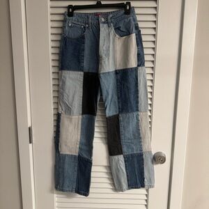 Signature8 High Rise Blue and Black Jeans